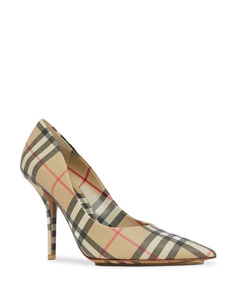 Burberry Women's Aubrey Vintage Check High Heel Pumps 